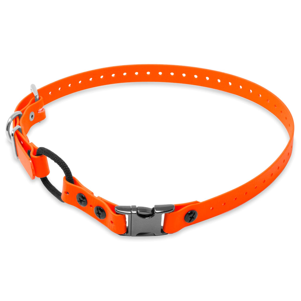 Educator collier face avant orange montrant coupe et bungee pour confort
