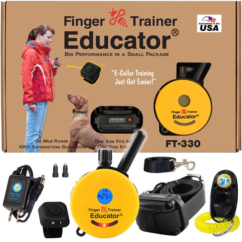 Educator télécommande FT-330 montrant ergonomie pour prise en main sécurisée