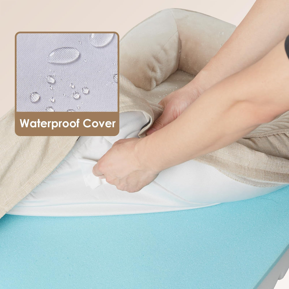 EHEYCIGA détail du bord enveloppant pour appui tête et cou