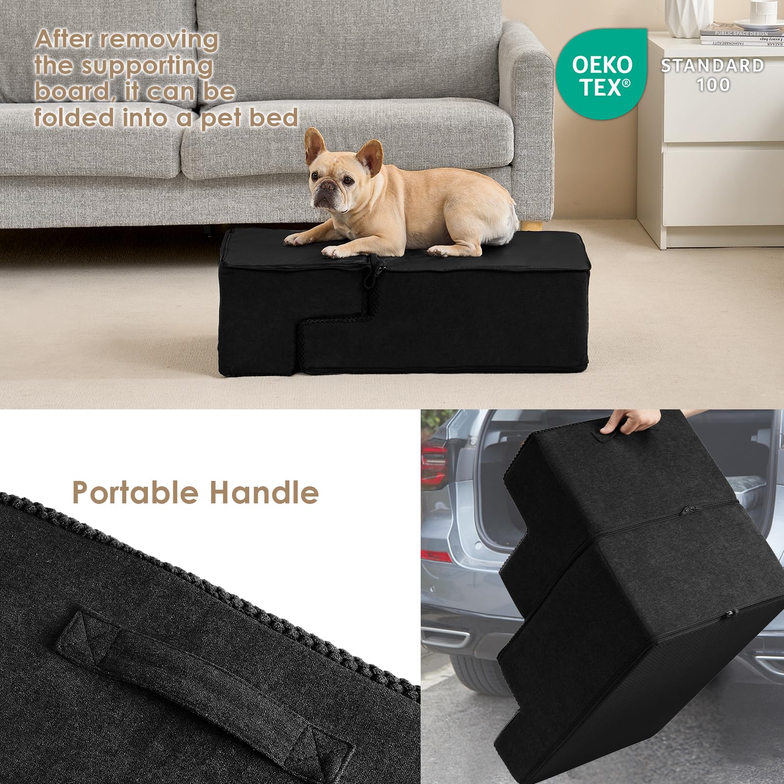 EHEYCIGA petit chien monte sur les marches pour mobilité améliorée