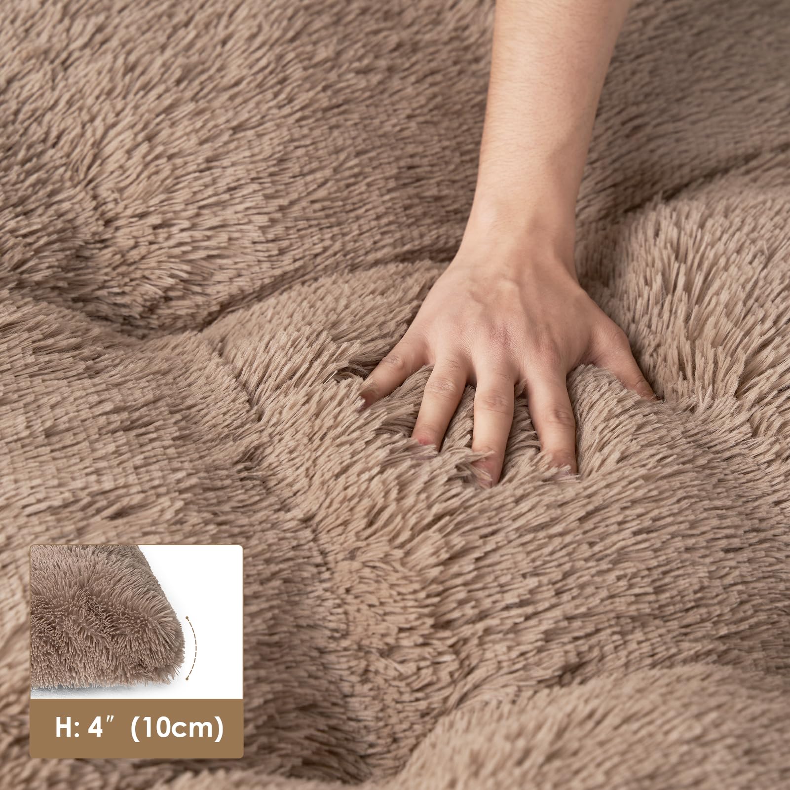 EHEYCIGA coussin installé dans une crate, sommeil sûr