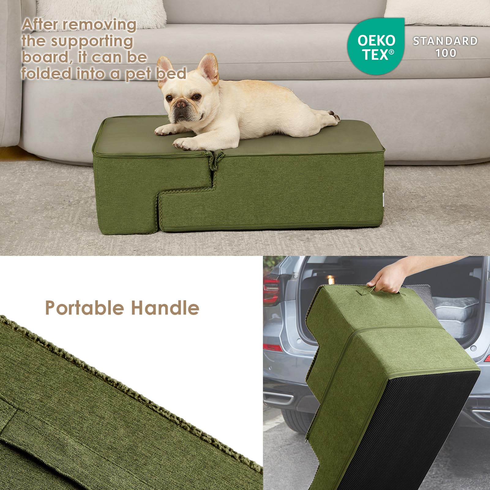EHEYCIGA chien utilisant les marches pour monter au lit en sécurité