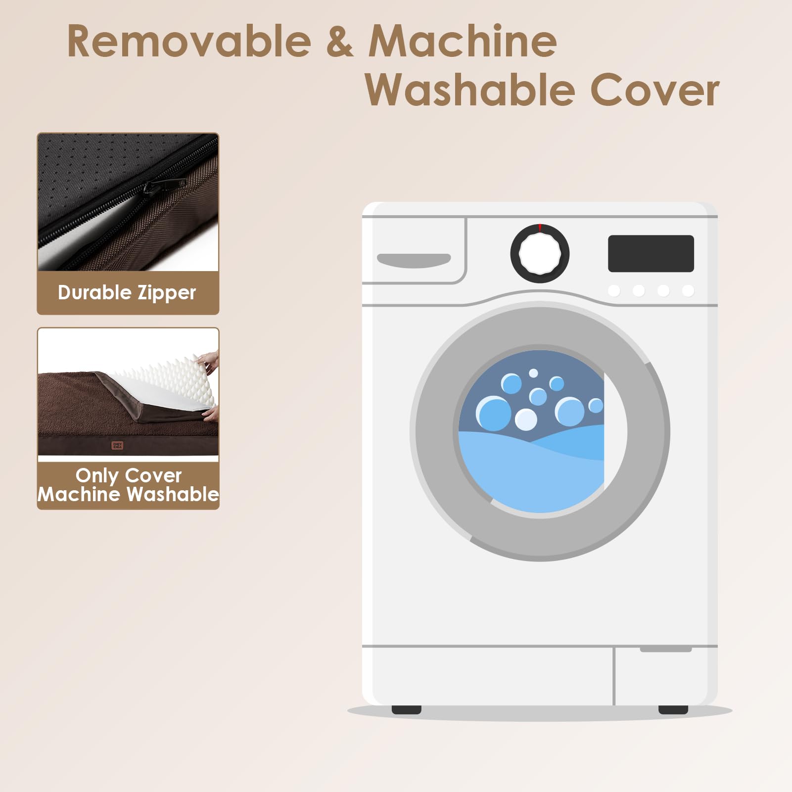 EHEYCIGA housse zippée détachée facilitant lavage régulier