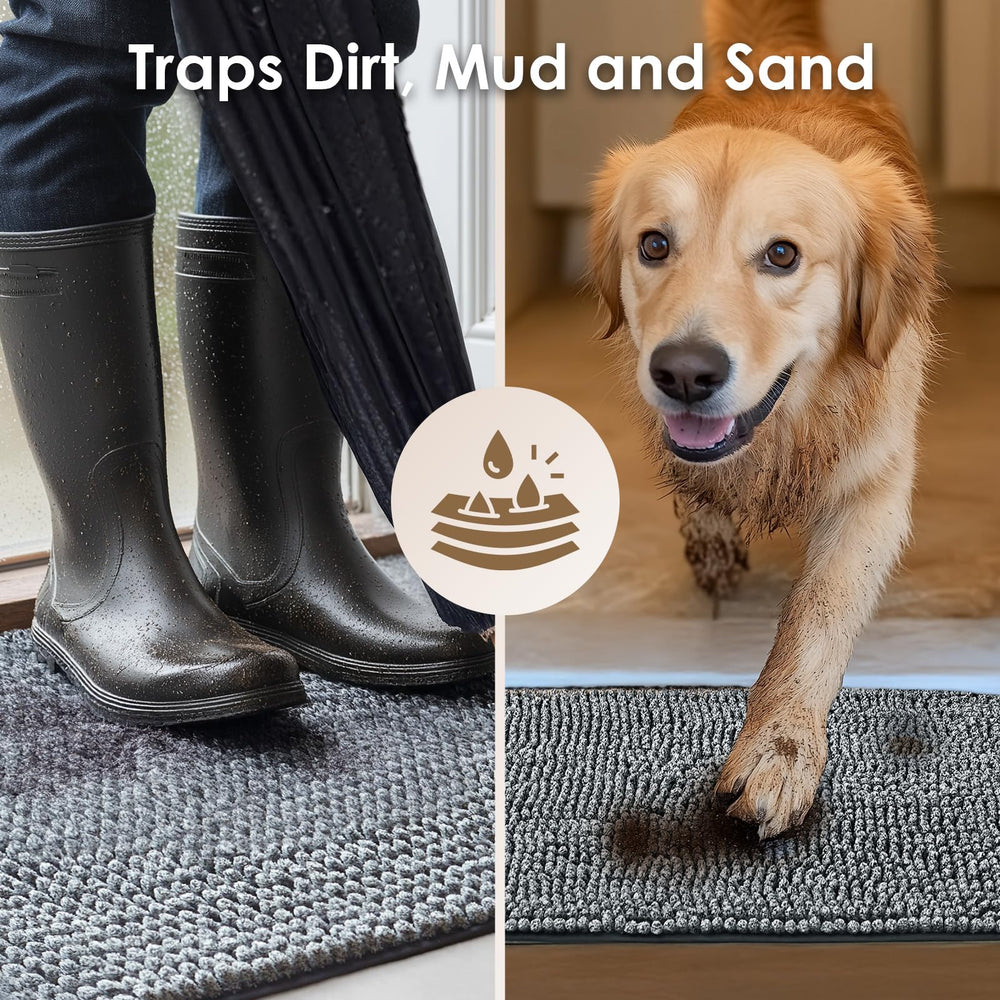 EHEYCIGA tapis en entrée avec chien gardant la maison propre