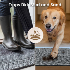 EHEYCIGA tapis en entrée avec chien gardant la maison propre