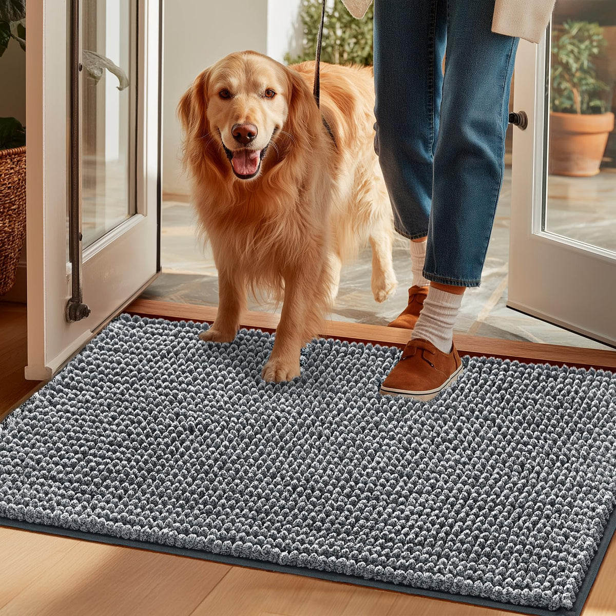 EHEYCIGA tapis chien face avant, protège sols et absorbe l'eau
