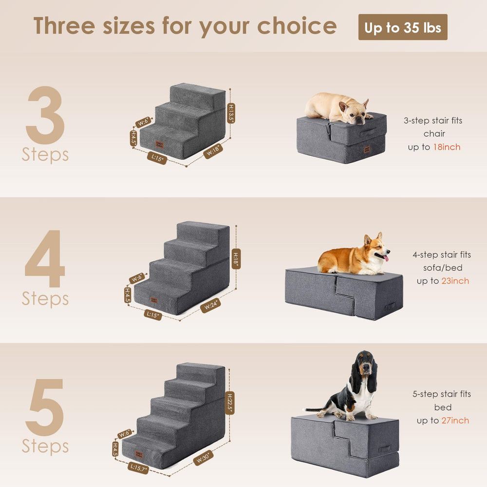 EHEYCIGA vue de côté avec base stable pour montée sûre du chien