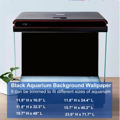 ELEBOX fond aquarium face arrière noir offrant un contraste profond visuel