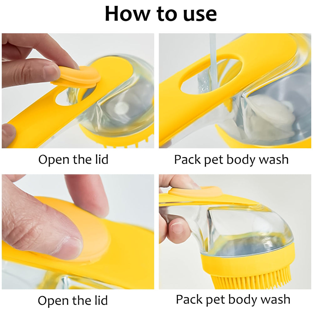 ELEGX réservoir ouvert pour remplir shampooing et nettoyer facilement