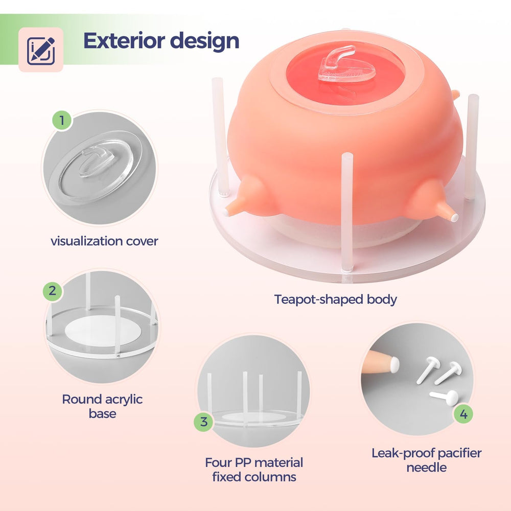 Elevonix biberon en usage quatre chiots tétant ensemble pour alimentation groupée