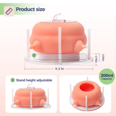 Elevonix gros plan sur tétine en silicone imitant le mamelon pour acceptation naturelle