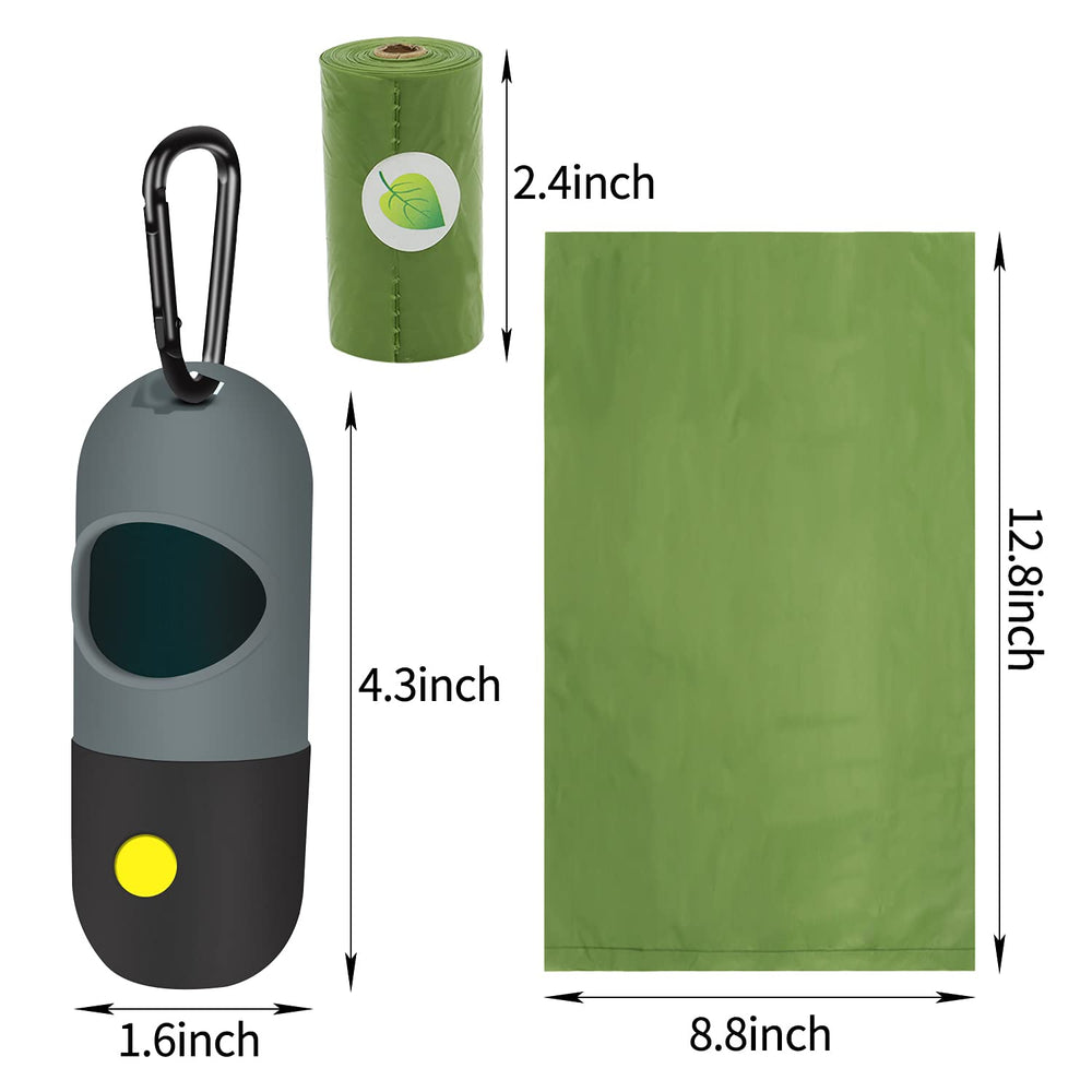 Eliamo distributeur avec lampe LED allumée illuminant le sol pour sécurité