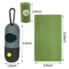 Eliamo distributeur avec lampe LED allumée illuminant le sol pour sécurité
