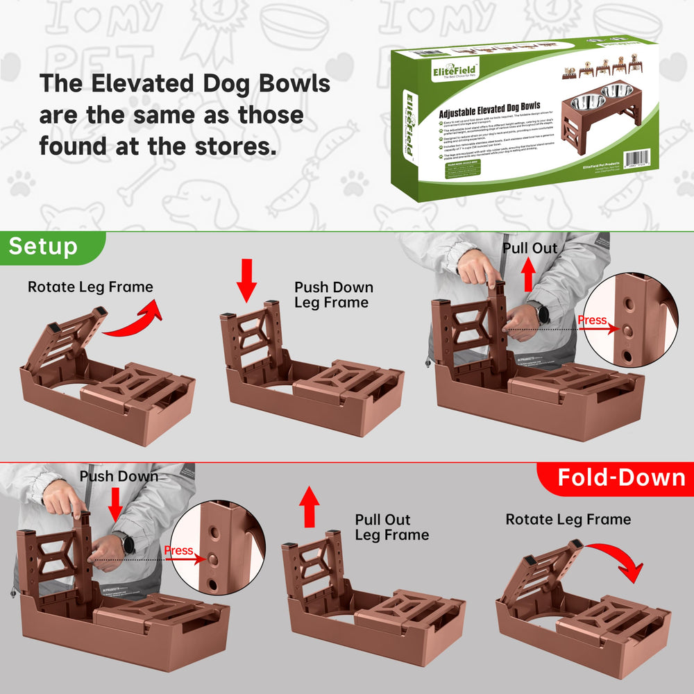 EliteField comparaison de hauteur montrant adaptation ergonomique pour chien