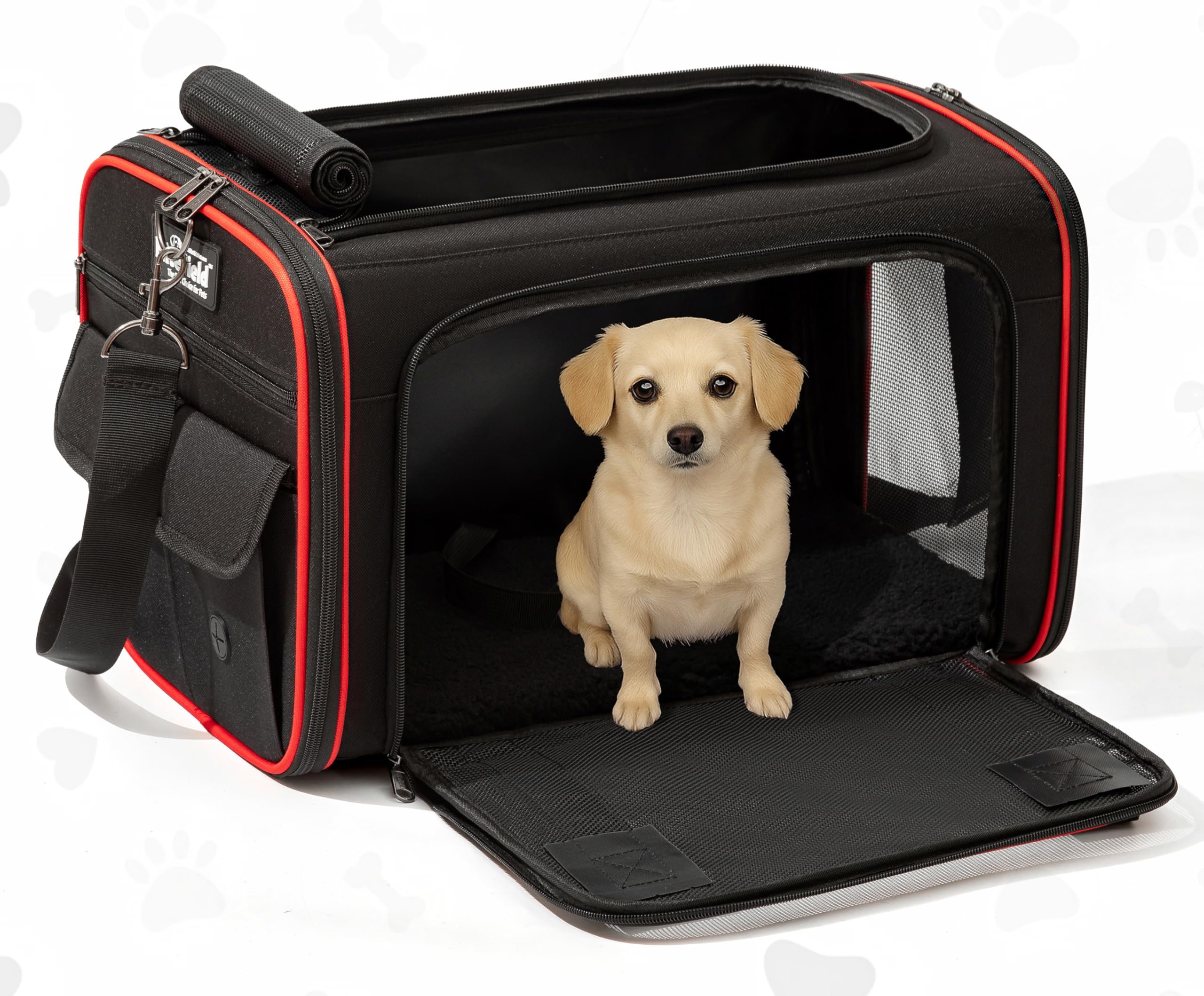 EliteField vue frontale du sac offrant sécurité et confort en voyage