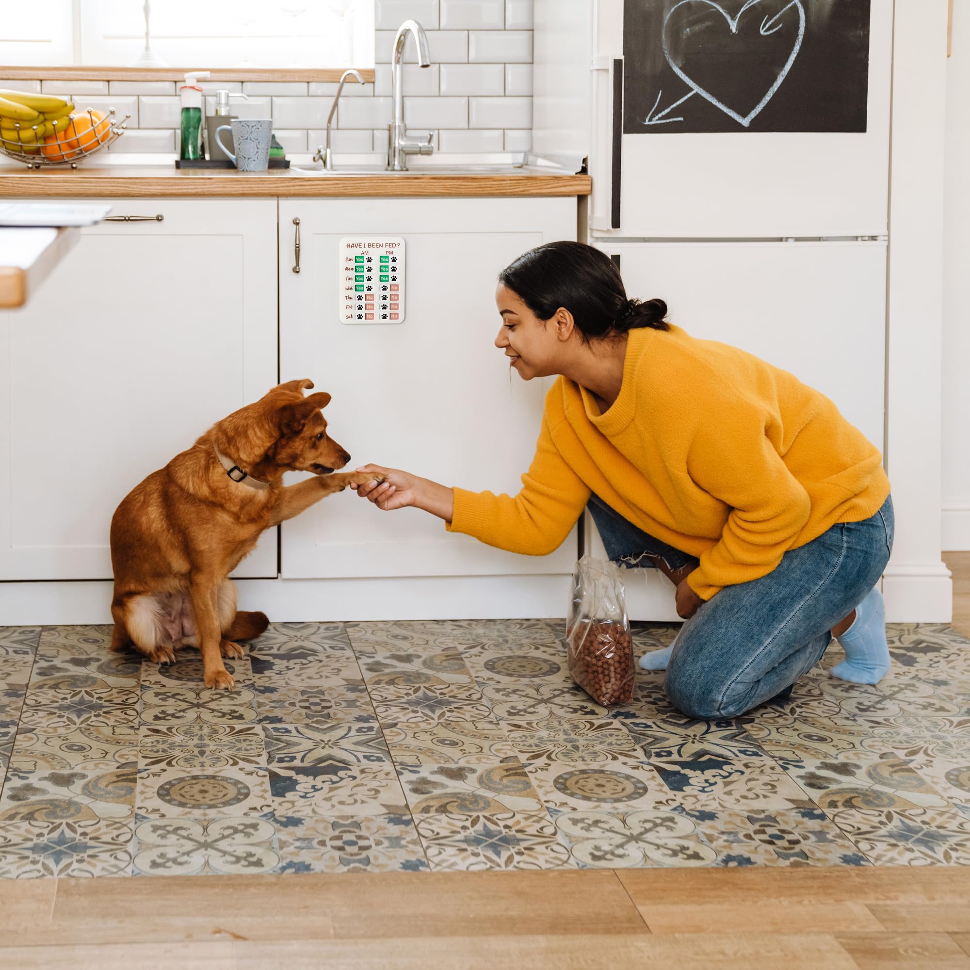 EliteSign installé près de la gamelle pour suivi pratique des repas