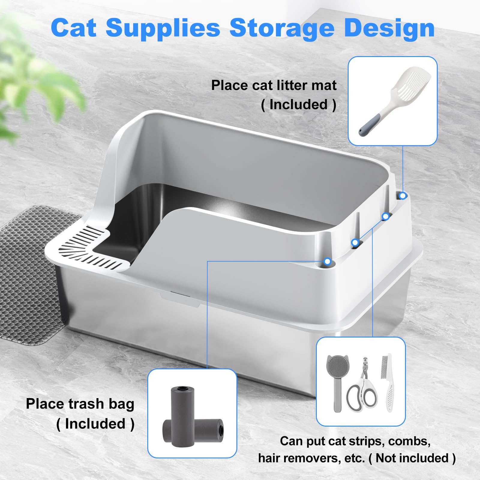 Ellenpent cuve inox non adhésive gros plan pour nettoyage facile et hygiène