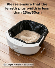 ELS PET rouleau déroulé montrant 23,6"×11,8" pour vérification de compatibilité