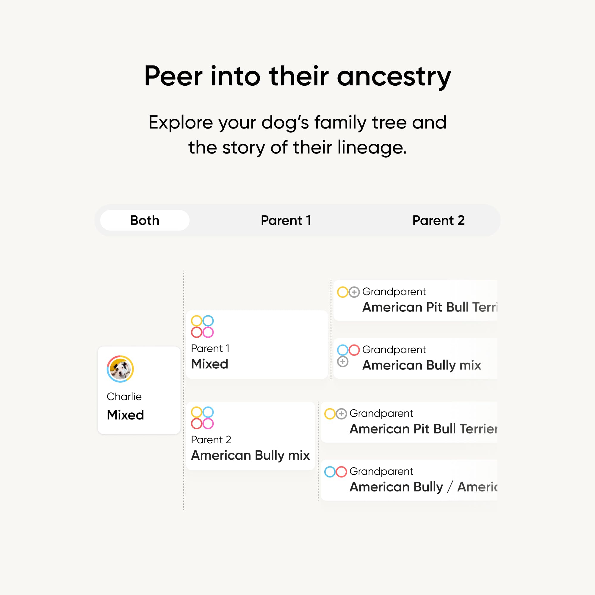 Écran d'application Embark affichant résultats clairs et partageables