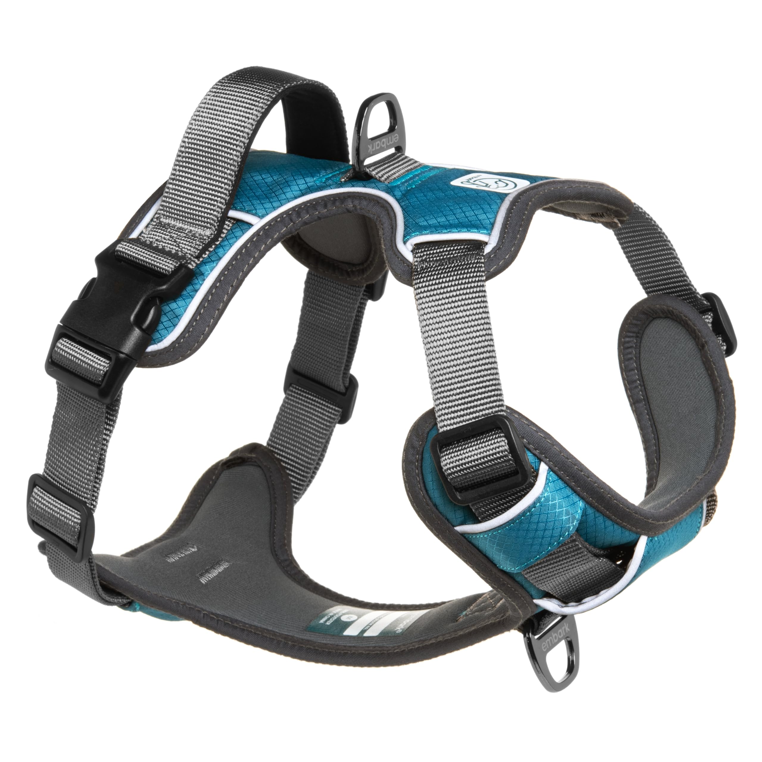 Embark harnais vue face montrant coupe sécurisée et confort