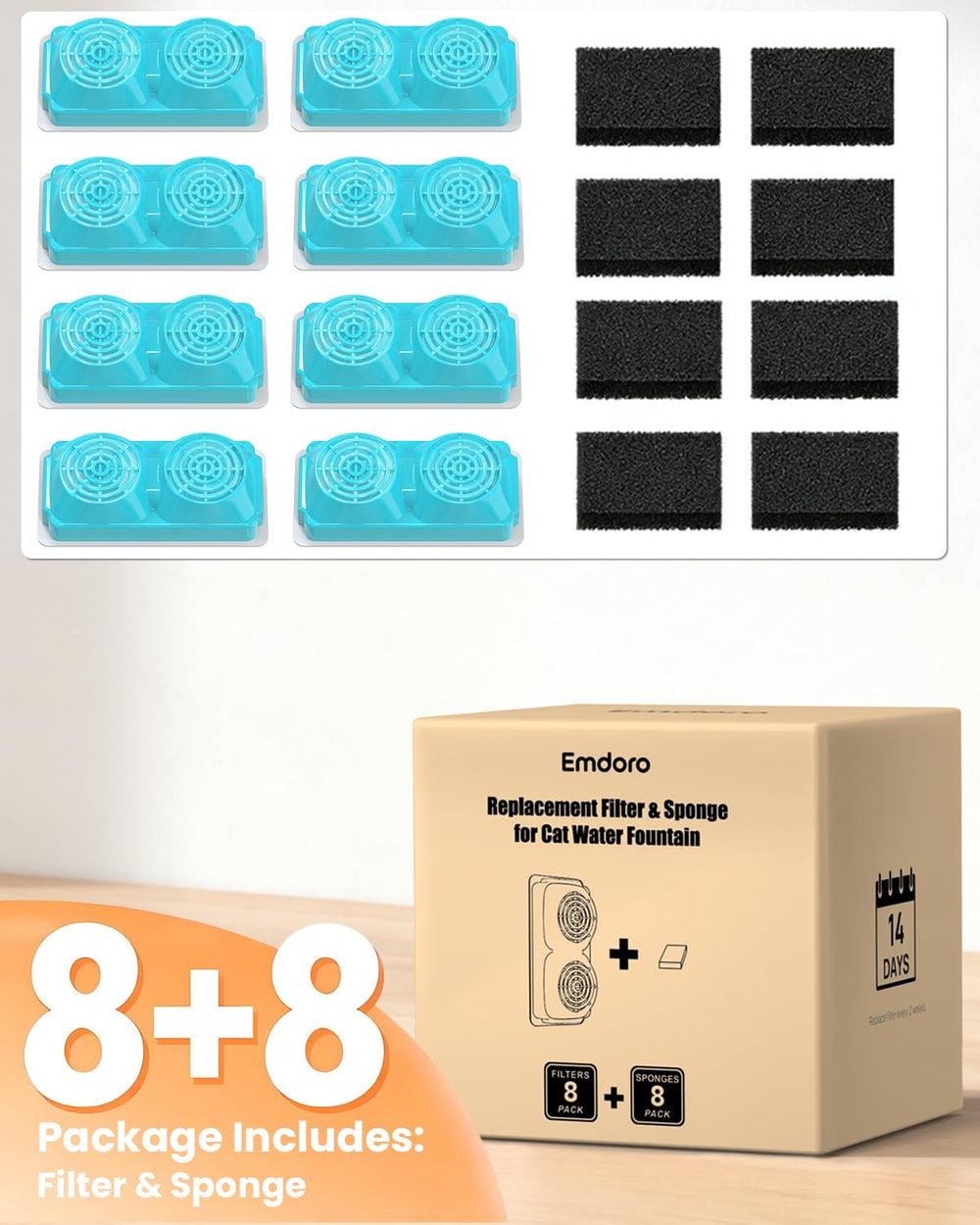 Emdoro comparaison d'échelle des 8 filtres pour stock et longévité
