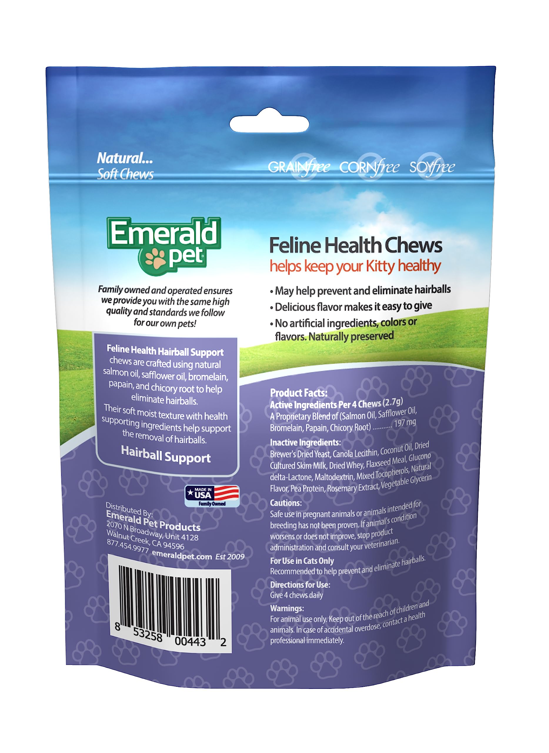 Emerald Pet bouchées gros plan illustrant appétence et facilité d'administration