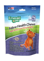 Emerald Pet emballage avant montrant produit et bénéfice prévention boules de poils