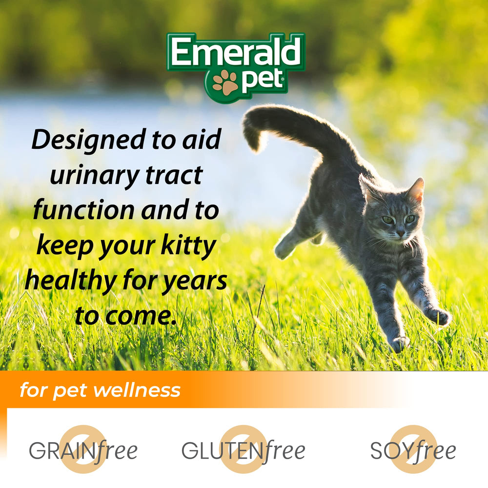 Emerald Pet ingrédients naturels (canneberge, pissenlit) pour équilibre urinaire