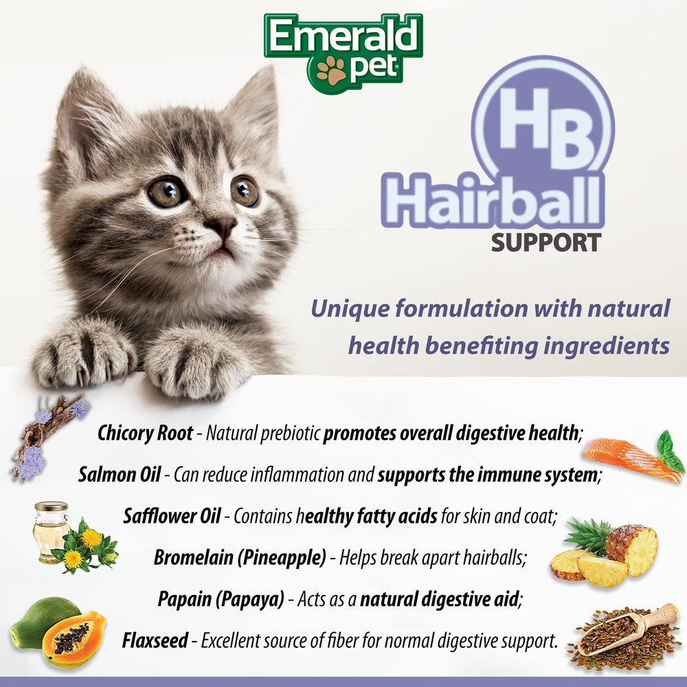 Emerald Pet comparaison taille à le9chelle montrant portion recommandée et sécurité