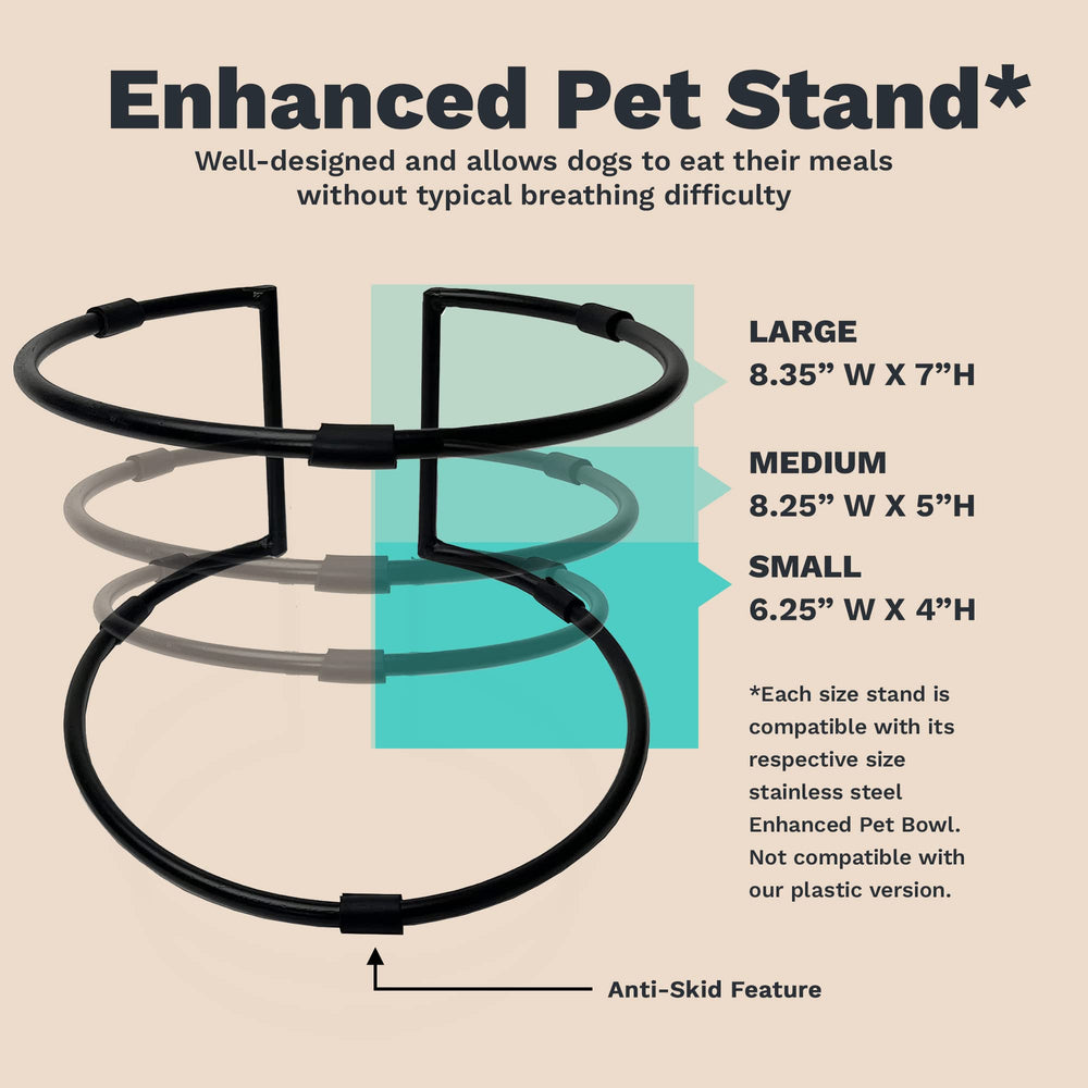Enhanced Pet Products bol medium en place pour repas sans renversement