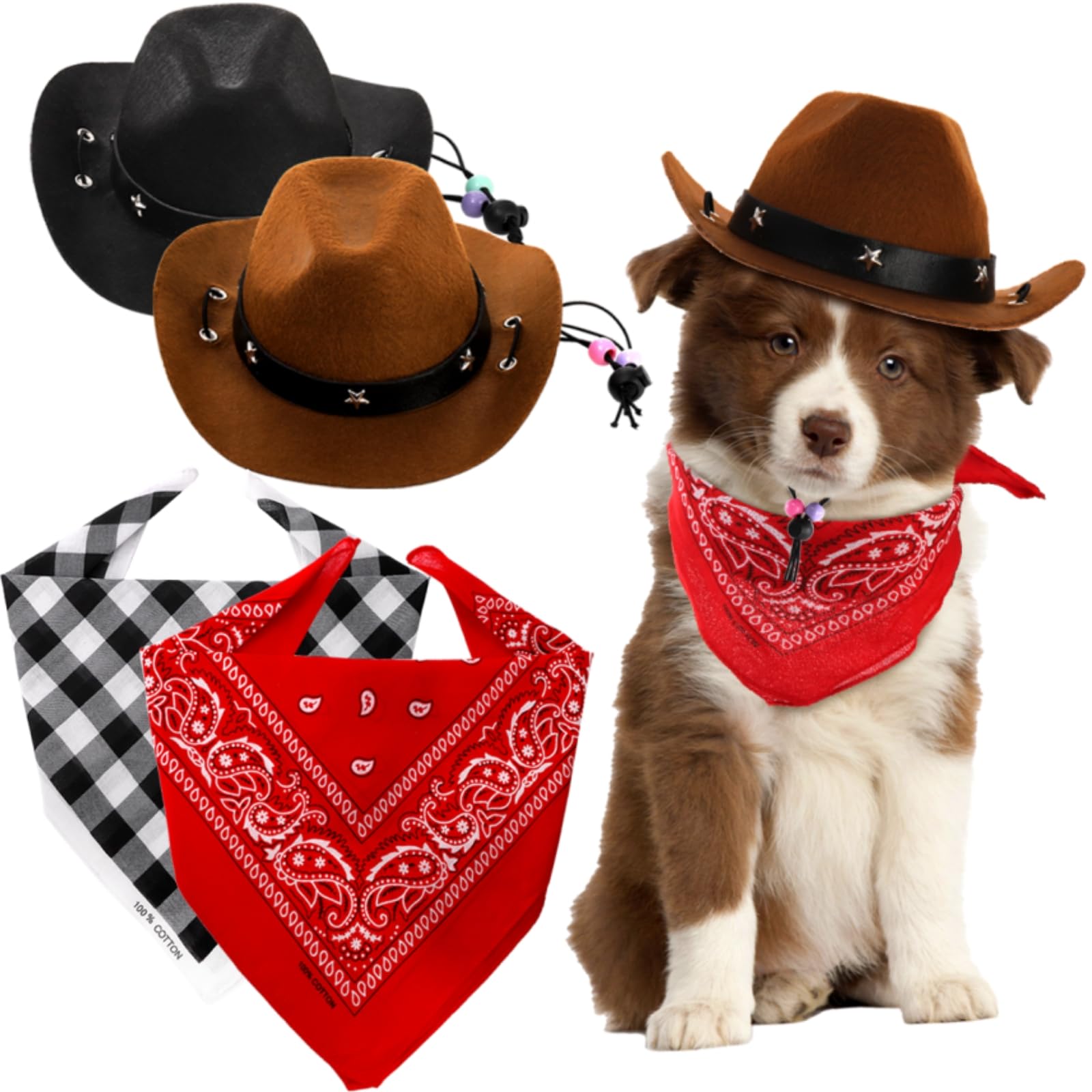Eorbow chapeau cowboy avant montrant style rétro et ajustement confortable
