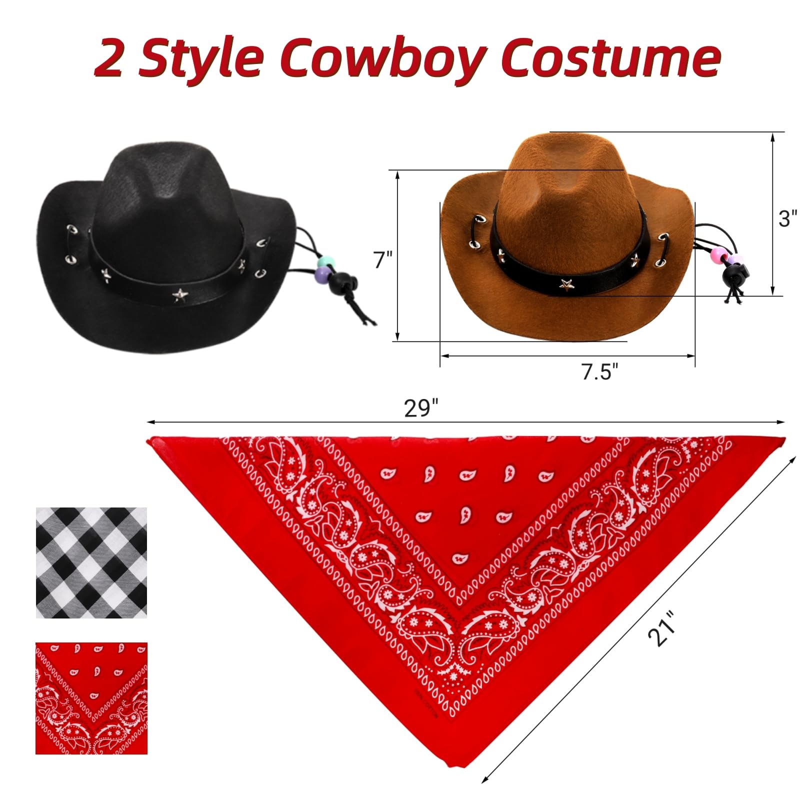 Eorbow chapeau cowboy profil illustrant forme légère et maintien sûr