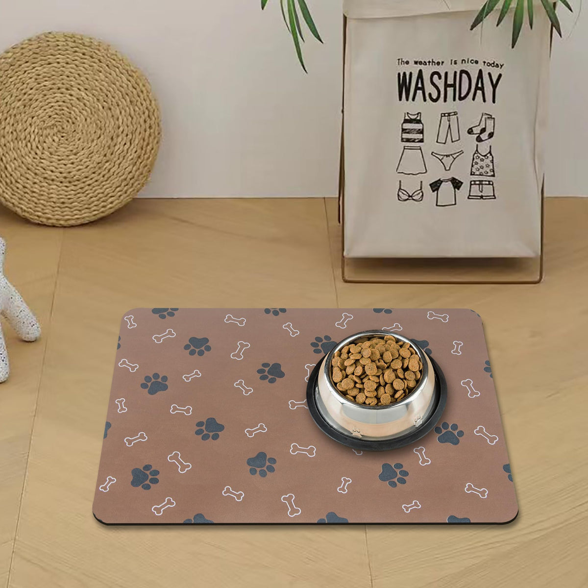EP Jeans tapis face avant montrant la zone absorbante et protection du sol