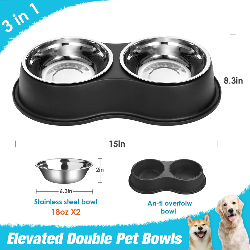 EpetsLove bols en acier inoxydable gros plan pour nettoyage facile