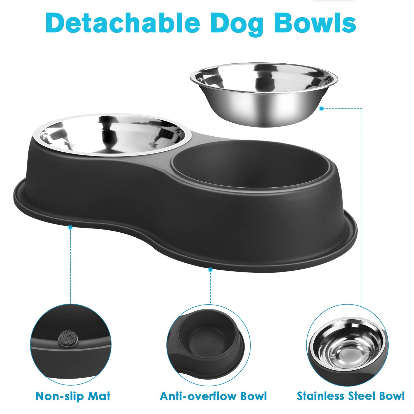 EpetsLove station surélevée angle pour confort de repas