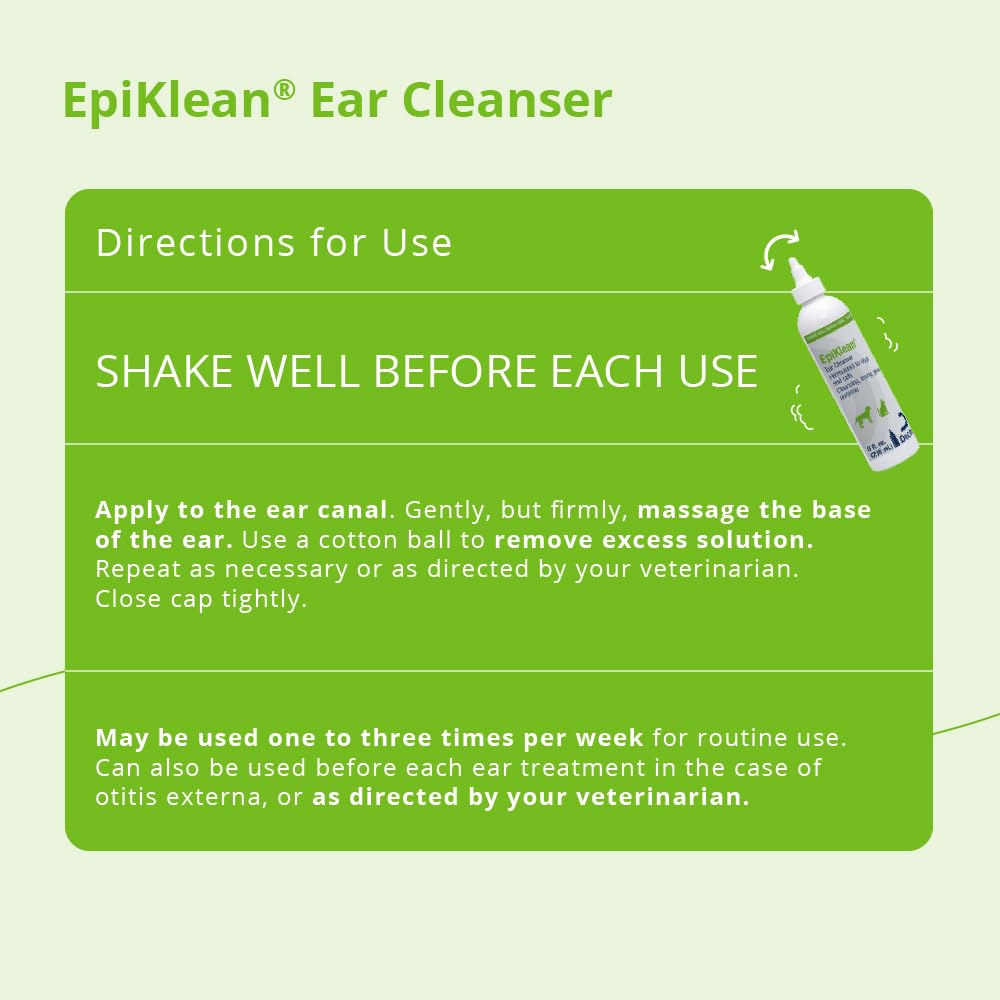EpiKlean application sur chien montrant confort et nettoyage efficace