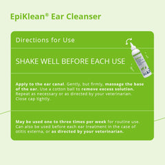 EpiKlean application sur chien montrant confort et nettoyage efficace