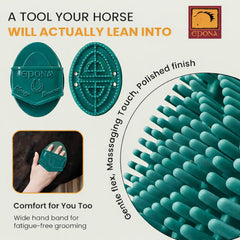 Epona prise en main ergonomique réduisant fatigue lors du pansage