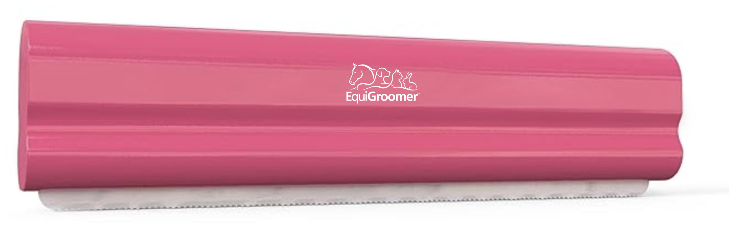 EquiGroomer brosse 8 pouces vue de face montrant couverture large