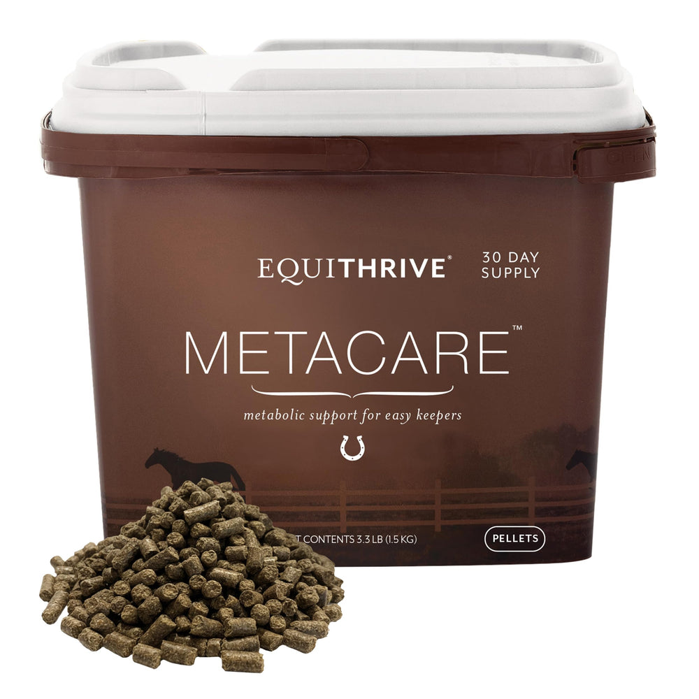 Equithrive MetaCare emballage avant montrant format et bénéfice métabolique