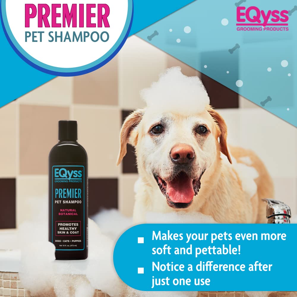 EQyss Premier Pet Shampoo texture mousse riche qui nettoie en douceur