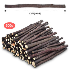 ERKOON gros plan sur la texture du bois de pomme, granuleuse pour limer les dents