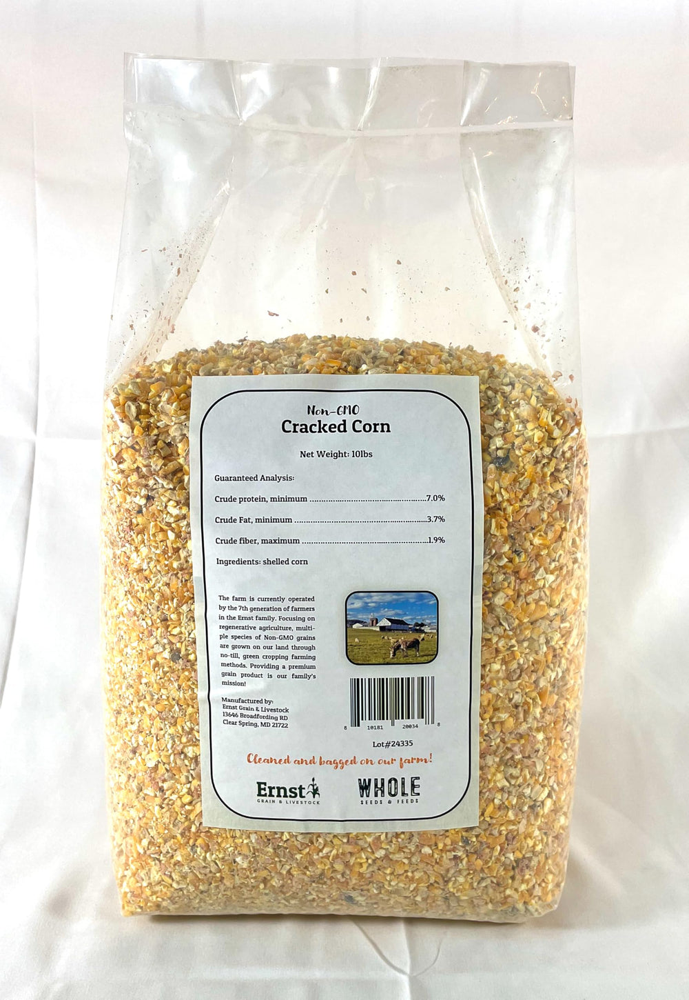 Ernst Grain sac utilisé pour nourrir poules démontrant appétence