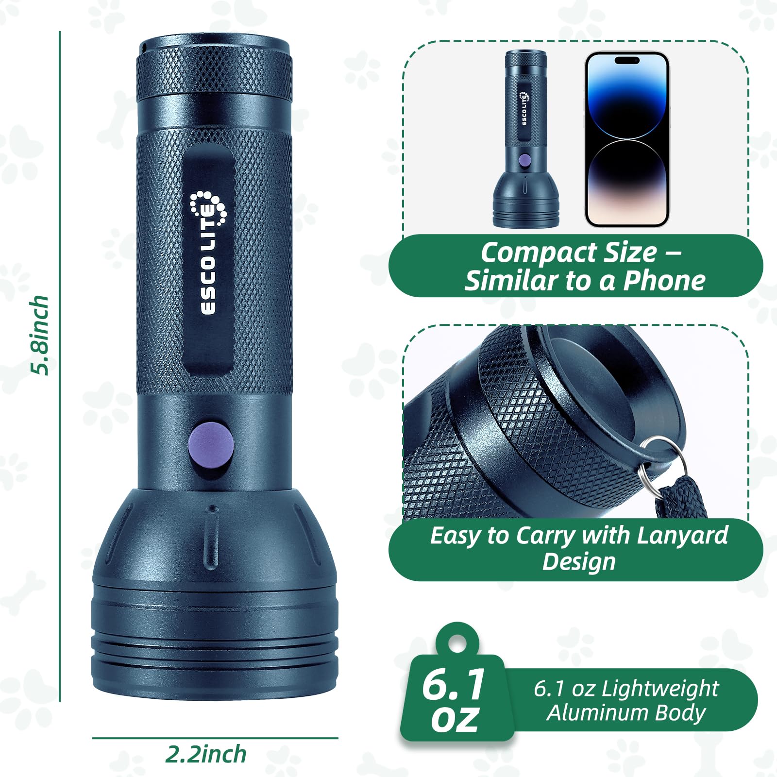 ESCO LITE lampe en action sur un lit pour inspection des tissus