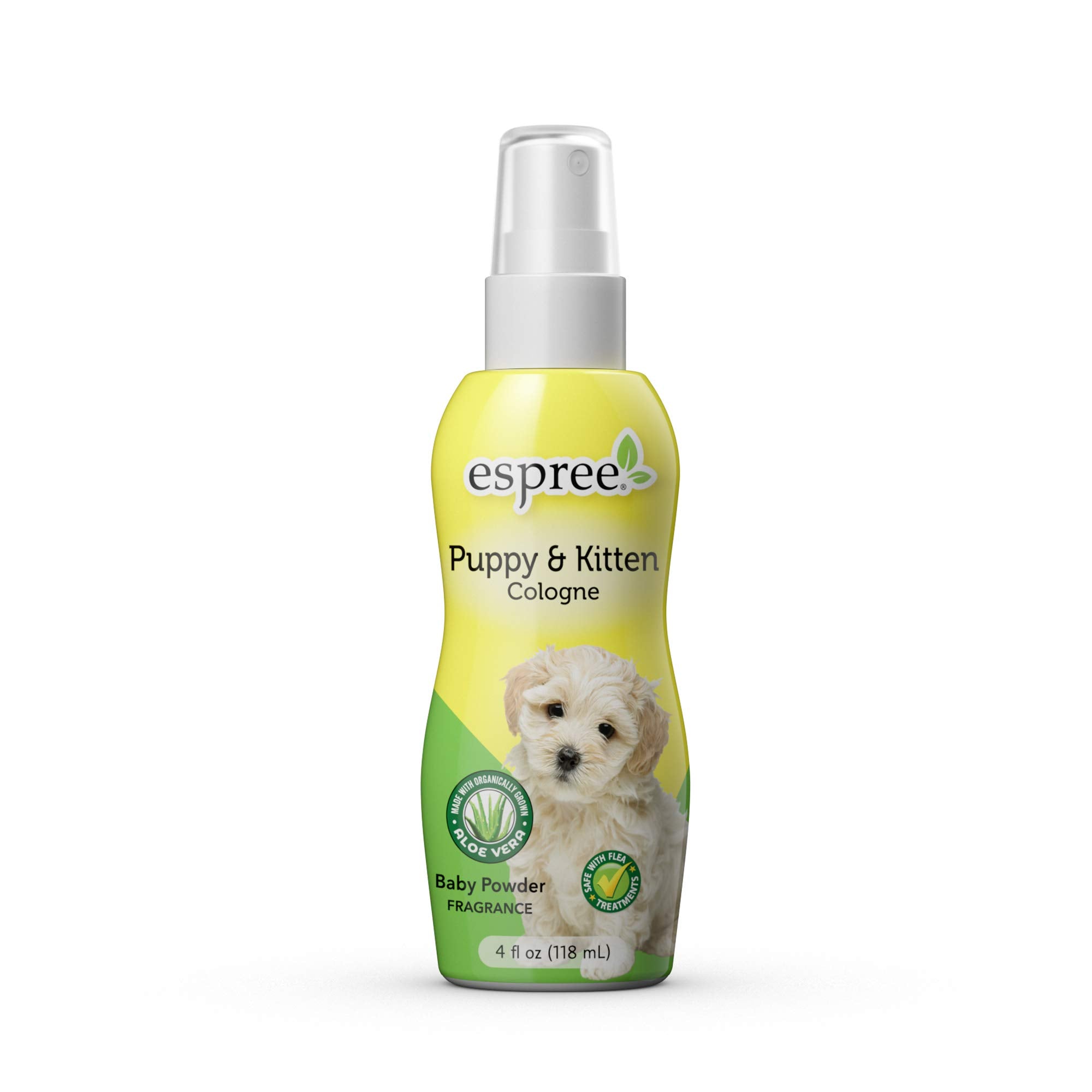 Espree flacon face avant montrant l'étiquette et le format 4 oz bénéfice fraîcheur