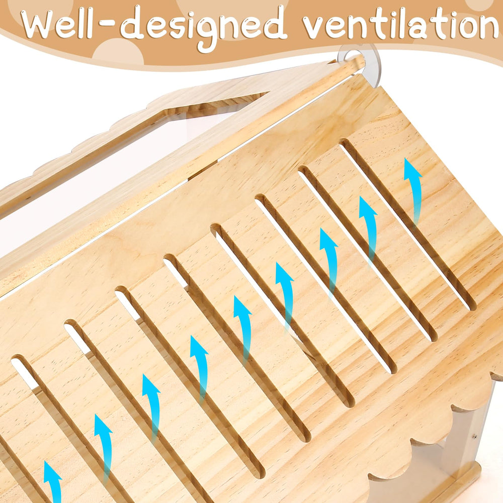 Essenhome cachette intérieure montrant refuge confortable pour hamster