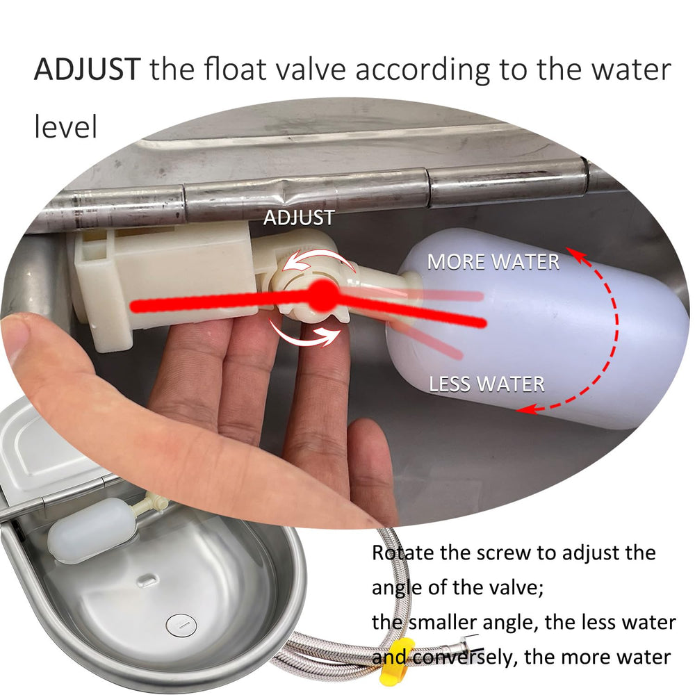 Essilnn abreuvoir bouchon de vidange ouvert pour nettoyage rapide et pratique