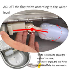 Essilnn abreuvoir bouchon de vidange ouvert pour nettoyage rapide et pratique