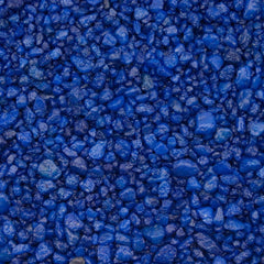 Estes Spectrastone gravier bleu en sachet montrant poids et bénéfice décoratif