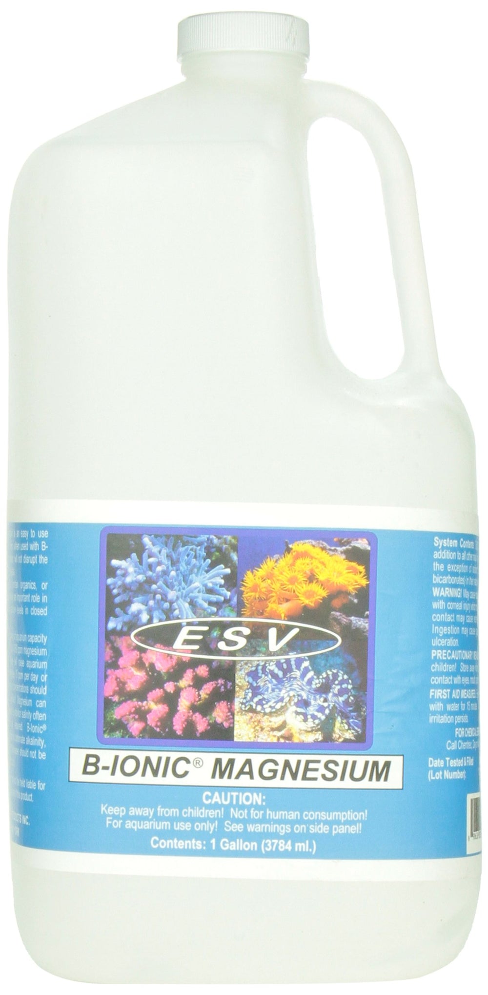 ESV Aquatics flacon Bionic Magnesium vue avant montrant étiquette claire et utilisation facile